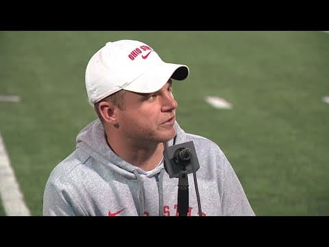 Ohio State spring practice | Quarterbacks coach Billy Fessler discusses QB battle
