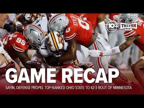 Ohio State-Minnesota Game Recap: Sayin shines, Buckeye defense dominates in 42-3 win