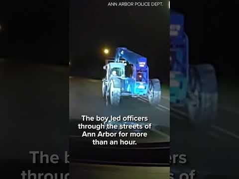 Michigan forklift chase