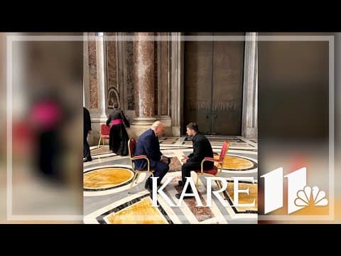 President Donald Trump and Zelenskyy meet before Pope's funeral