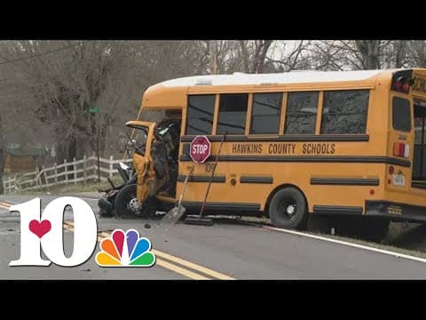 THP: Bus driver killed, 2 kids OK after truck hits school bus on SR 70 in Hawkins County