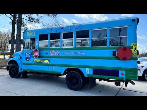 Ice cream and meth sold in blue school bus, police say