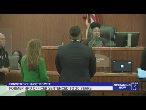 Former Houston police officer sentenced to prison for shooting wife