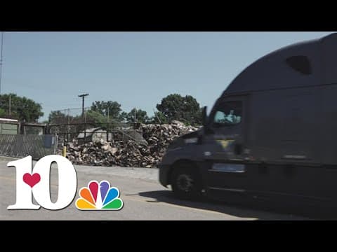 Cleanup underway after large fire at cardboard pad of North Knoxville facility