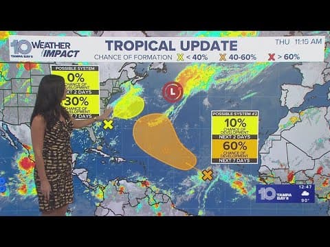Tracking the Tropics: National Hurricane Center tracking 2 systems in Atlantic, Dexter becomes post-