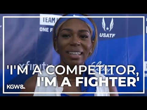 Raw Video: Raevyn Rogers is 'back: stronger and more confident,' looking to 2024 Paris Olympics