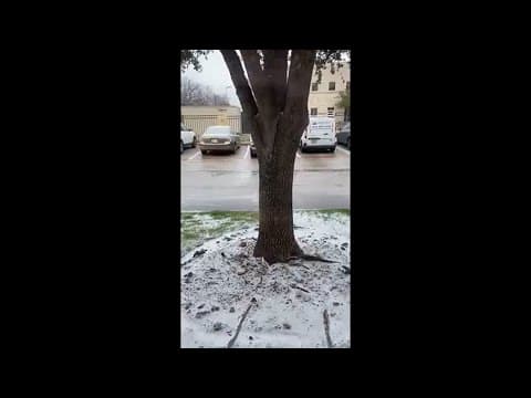 Wintry mix in Cypress, TX