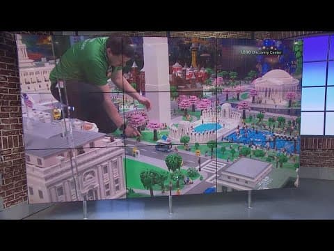 Lego Discovery Center in Silver Spring recreates Tidal Basin cherry blossoms
