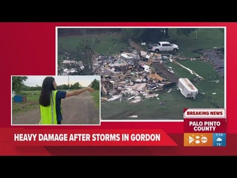 Crews begin working to clear debris from damage caused by severe storms