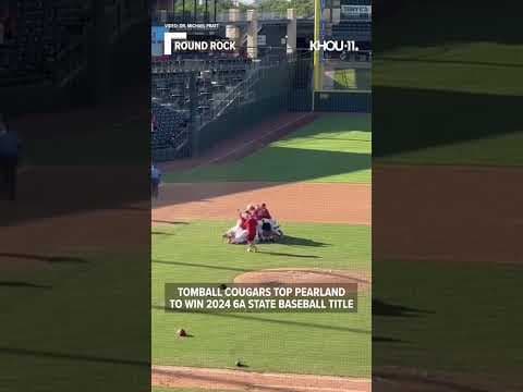 Tomball Cougars are Texas 6A state champs after topping Pearland, 4-1 #shorts