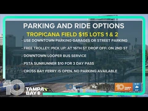 Parking options for Firestone Grand Prix in St. Pete