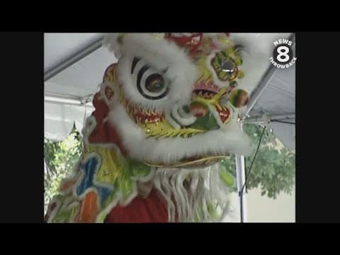 Chinese New Year celebrations in San Diego in 1995 and 2001