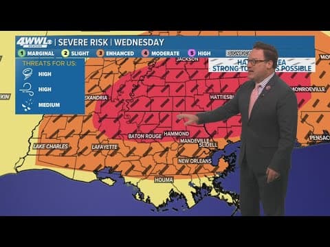 New Orleans Weather: City braces for severe weather forecast for Wednesday