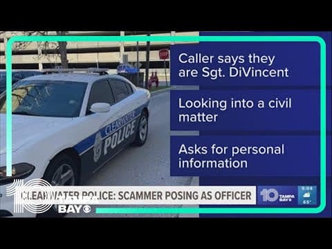 'Sgt. DiVincent': Clearwater police warn of scam call