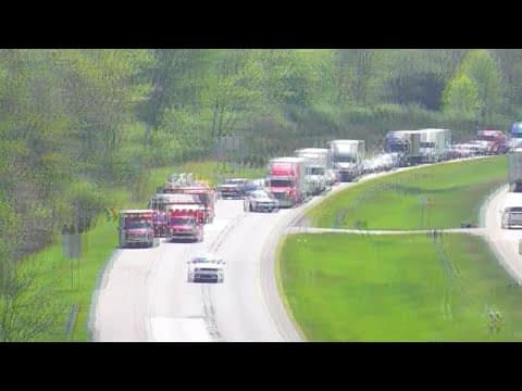 All eastbound lanes of I-70 closed after serious crash in Hendricks County