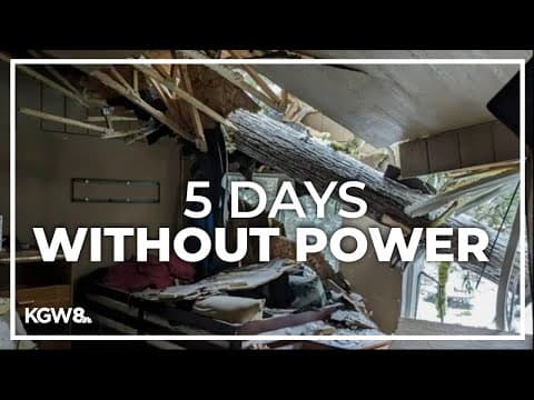 Community along Sandy River still experiencing power outages after 5 days