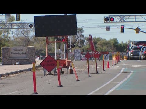 Construction, lane closures on Friars Road for San Diego's Pure Water Program