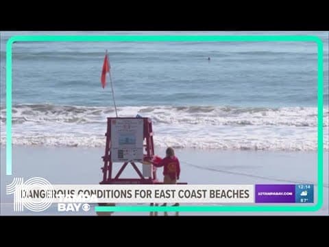 Dangerous conditions for East Coast beaches