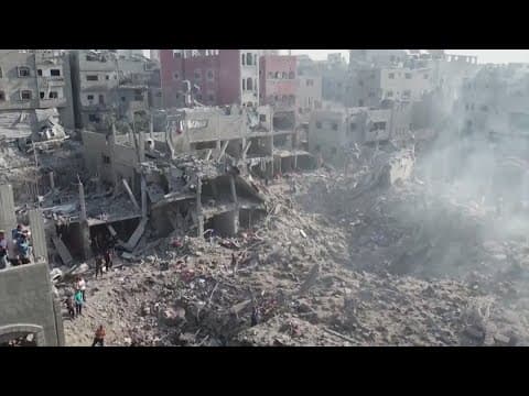 Israel's encirclement of Gaza City tightens as top US diplomat arrives to push for humanitarian aid