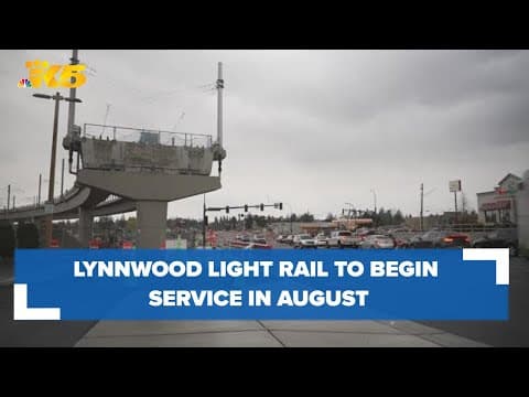 Sound Transit announces light rail will begin service in Snohomish County in August