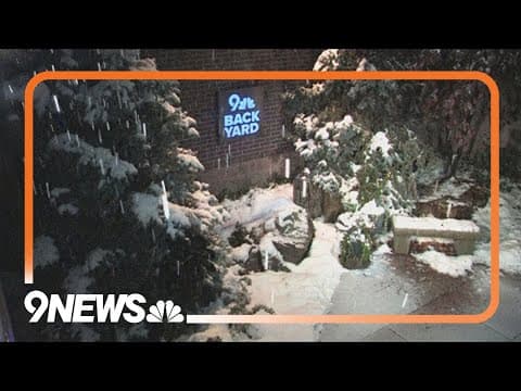 Watch the snow pile up in the 9NEWS backyard