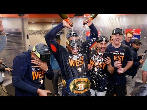 Astros clinch! Postgame analysis and clubhouse celebration from 2024 AL West champs