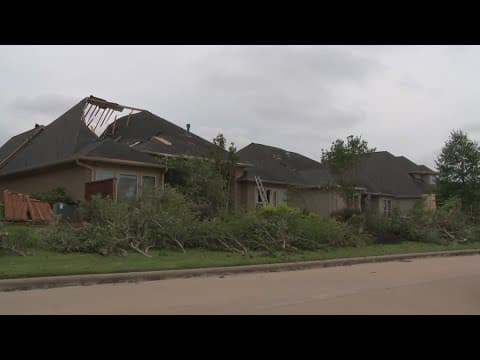 Cleanup efforts underway in Cypress where EF-1 tornado touched down
