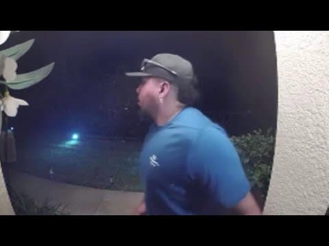 Doorbell footage shows man being attacked by bear outside Florida home