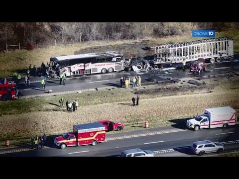 'Made my heart sink': Licking County firefighter reflects on fatal I-70 bus crash 1 year later