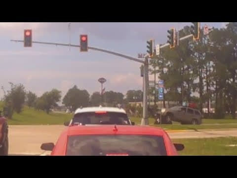 Slidell PD release video of motorcycle crash near I-10 ramp