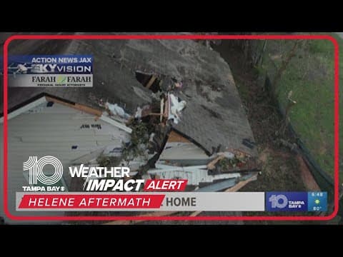 Florida family says they are lucky after tree crashes through home