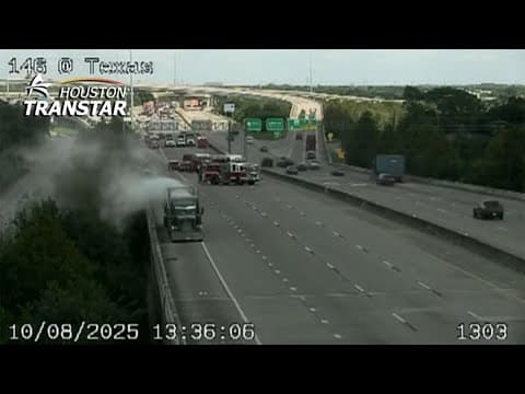 Highway 146 southbound at Texas Avenue shut down due to Hazmat situation