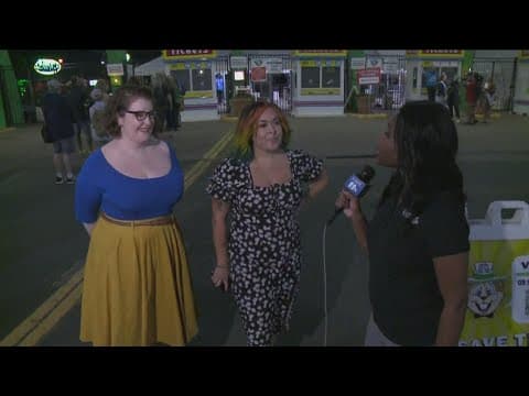 Fans of the Minnesota State Fair line up on opening day