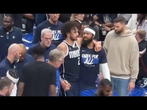 VIDEO: Dereck Lively II leaves Game 3 of Western Conference Finals with head injury