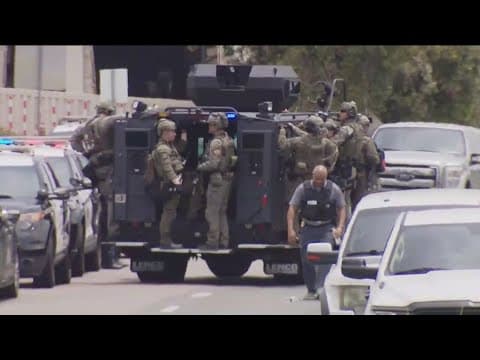 Manhunt underway for suspect who shot San Diego police officer