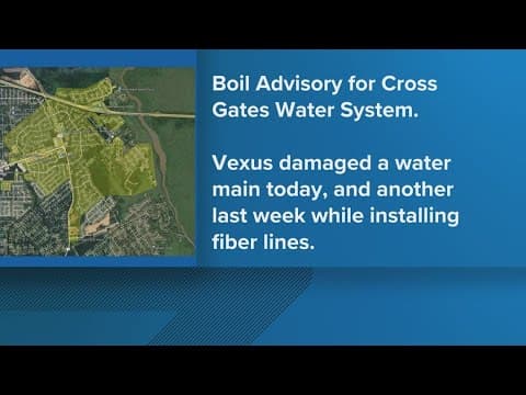 Contractor hits water main, again for the second week