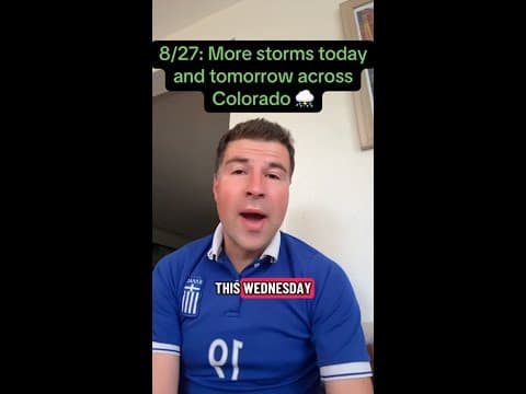 More storms Wednesday and Thursday across Colorado ⛈️