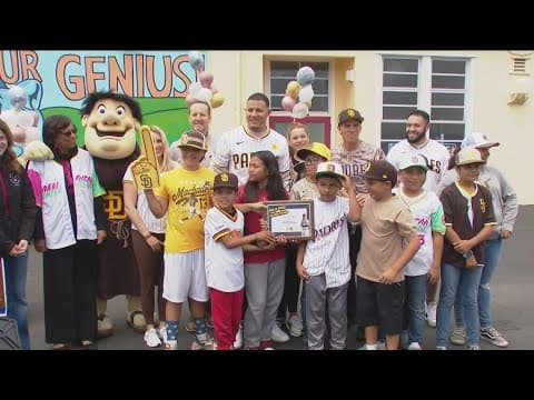 Manny Machado surprises San Diego students who won attendance awards