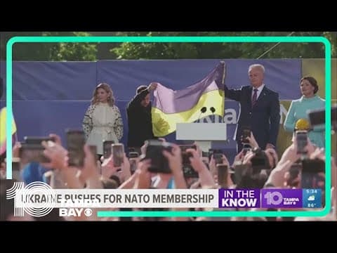 NATO chief says no timetable set for Ukraine's membership