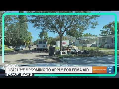 Time running out to apply for FEMA aid post-Idalia