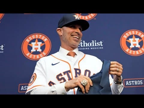 Astros promote Joe Espada from bench coach to manager