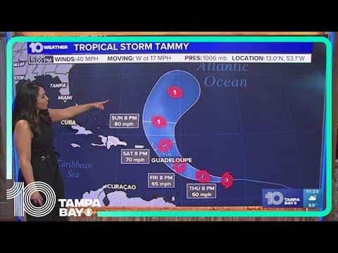Tracking the Tropics: Tropical Storm Tammy to impact Caribbean islands