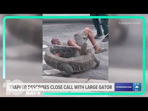 Alligator trapper describes close call with 9-foot gator