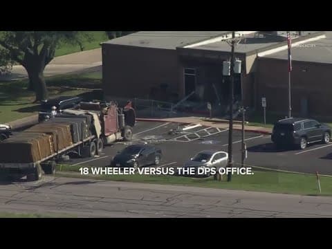 One dead, 13 injured after stolen 18-wheeler crashed into Texas DPS office in Brenham, officials say