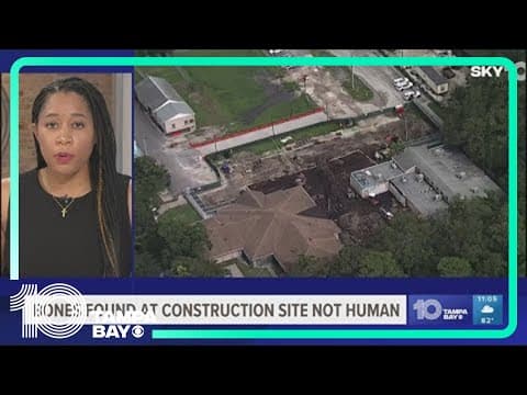 Police: Bones discovered at construction site in Pinellas Park are not human