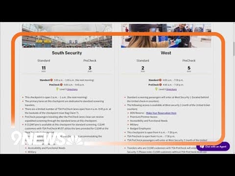 A look at DIA security lines for Christmas Eve