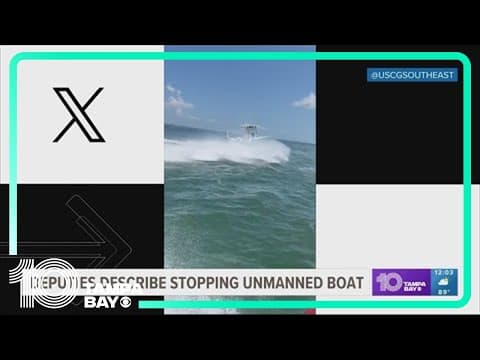Pinellas County deputies describe stopping unmanned boat