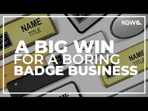 Boring badge business nets a major new client