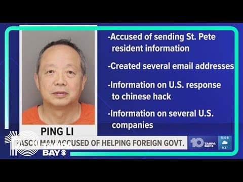 Pasco man indicted for acting as an agent with the Chinese government