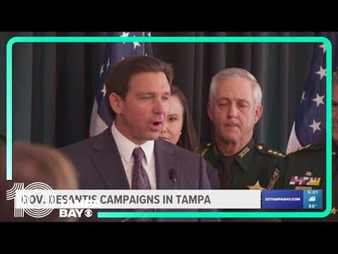 Gov. DeSantis makes campaign stop in Tampa